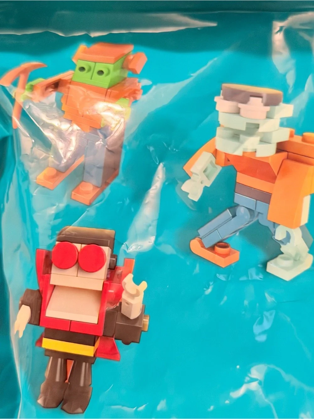 Teal Pumpkins Pre-Filled with Building Blocks Halloween, all 3 packs for $45